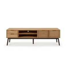 TV stolík z borovicového dreva 180x52 cm Natasha – Marckeric