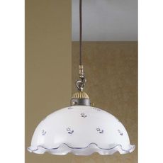 Kolarz 731.30.25 - Luster na lanku NONNA 1xE27/75W/230V modrá