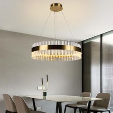 Brilagi - LED Stmievateľný krištáľový luster na lanku HALO LED/40W/230V + DO