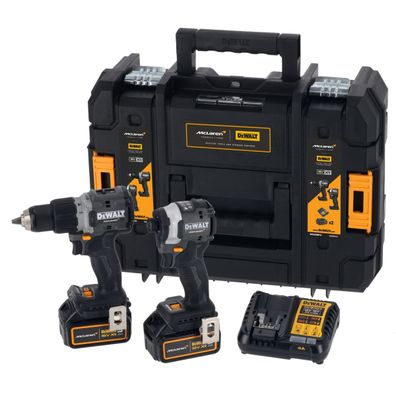 DeWalt McLaren Kombo sada príklepová vŕtačka DCD85MP2T a rázový uťahovač DCF85MP2T + príslušenstvo