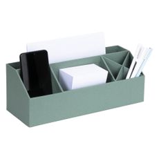 Zelený kartónový organizér na písacie potreby Elisa Canvas Paper Laminate – Bigso
