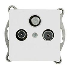 Zásuvka RTV-SAT MEDIUM white 17839