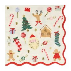 Papierové obrúsky v súprave 16 ks Jolly Christmas – Meri Meri