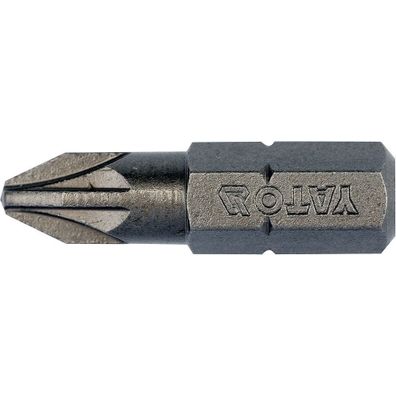 Bity 1/4" krížové PZ2 x 25 mm, 10 ks - YT-78135