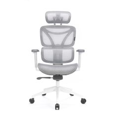 Kancelárska ergonomická stolička LEVANO šedá/biela/čierna
