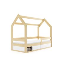 Domčeková posteľ DOMČEK 160x80 Borovica - Biela