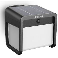 Philips Ezra UltraEfficient solárne LED svietidlo, senzor, čierna, 1,8 W, 250/25 lm, 3000 K
