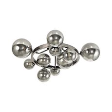 Brilagi - LED Prisadený luster MILLA 10xG9/3W/230V lesklý chróm/dymová