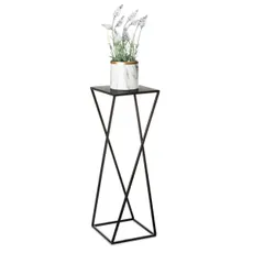 DekorStyle Stojan na kvety Loftstyle 70 cm čierny