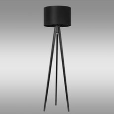 Stojacia lampa S-WENGE/ROLLER BLACK LP1