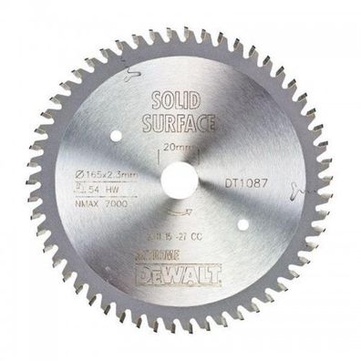 Pilový kotúč pre ponorné píly 165x20mm 54z DeWALT DT1087