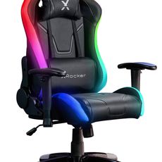 X Rocker HERNÁ STOLIČKA, kožený vzhľad, čierna