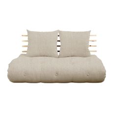 Rozkladacia pohovka s ľanovým poťahom Karup Design Shin Sano Natural/Linen