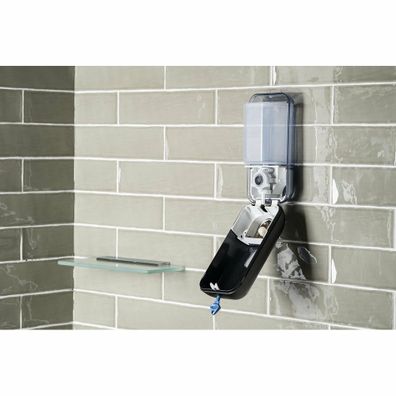 MARPLAST A71401NE Colored dávkovač tekutého mydla 550 ml, ABS/čierna mat