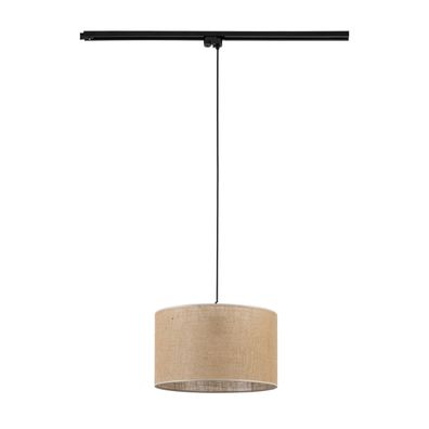 Luster na lanku do lištového systému TRACER 1xE27/15W/230V pr. 38 cm čierna/hnedá