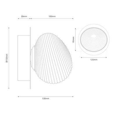 LED Nástenné svietidlo BOLLA LED/3W/230V lesklý chróm