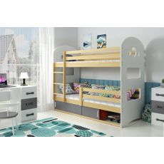 Interbeds Poschodová posteľ DOMINIK 193cmx86cm - drevo sivá