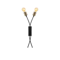 Opviq Nástenná lampa Banana II čierna/zlatá