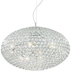 Ideal Lux - Krištáľový luster na lanku ORION 12xE14/40W/230V pr. 60 cm strieborná