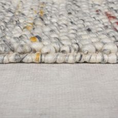 Flair Rugs , Ručne tkaný behúň Minerals Border Black/White, 60x230, biela, chodba / predsieň