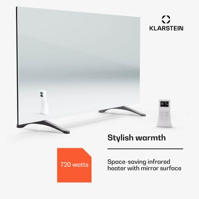 Klarstein Marvel Mirror 720, infračervený ohrievač, 720 W, týždenný časovač, zrkadlo