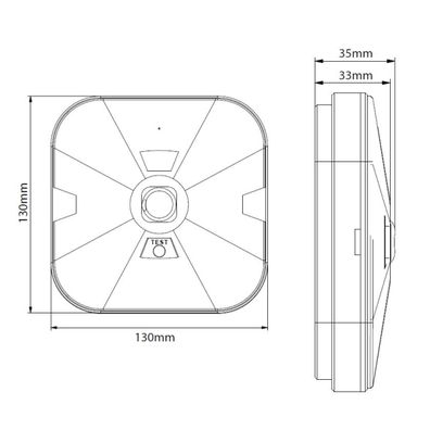 LED Núdzové svietidlo GATRION LED/1W/230V IP54 6000K