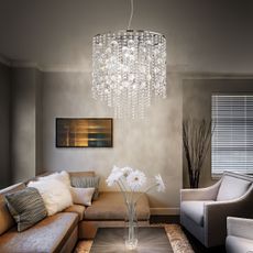 Ideal Lux - LED Luster na lanku EVASIONE 8xG9/3W/230V pr. 41 cm chróm