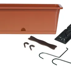 Prosperplast Truhlík s háčikmi KAMÉLIE W terakota, varianta 40,2 cm