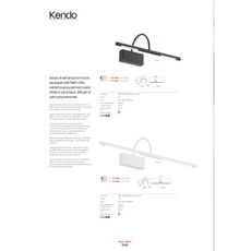 Redo 01-3467 - LED Obrazové svietidlo KENDO LED/11W/230V 51,4 cm CRI 92 čierna