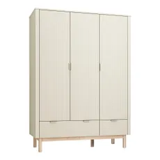 Krémová detská šatníková skriňa 144x52 cm Miloo – Pinio