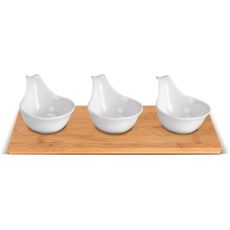 Lamart LT9219 4-dielna servírovacia súprava misiek Bamboo, 27 x 12 cm