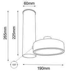 Shilo 2208 - Bodové svietidlo NATORI 1xGU10/15W/230V čierna
