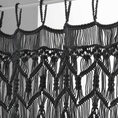 Čierny záves do dverí 90x200 cm Macarena – douceur d'intérieur
