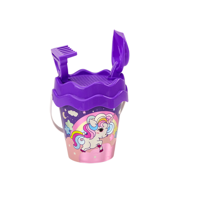LEAN TOYS Súprava do piesku - fialový jednorožec
