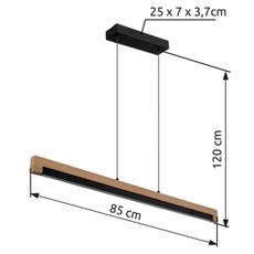 Globo 67849H - LED Luster na lanku STARLA LED/24W/230V