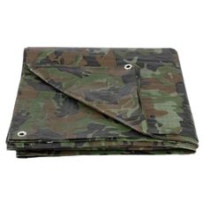 Zakrývacia plachta s okami kamufláž 80 g/m 8x12m
