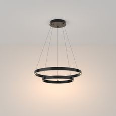 Maytoni MOD058PL-L55B3K - LED Luster na lanku RIM LED/61W/230V pr. 60 cm čierna