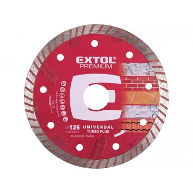 Kotúč diamantový rezný turbo plus, 125x22,2mm