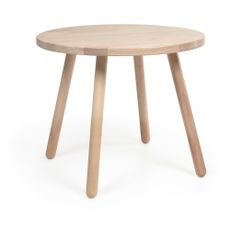 Detský stôl z kaučukového dreva Kave Home Dilcia, ø 55 cm