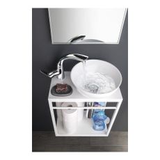 Biele keramické okrúhle umývadlo ø 28 cm Aster – Sapho