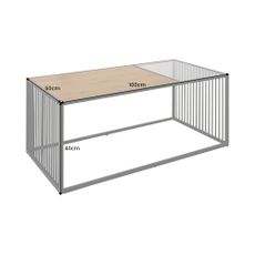 Konferenčný stolík Architecture 100cm vzhľad divokého dubu