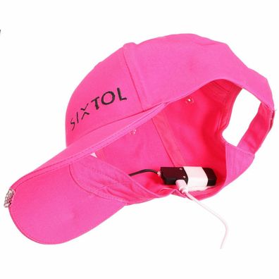Sixtol Šiltovka s LED svetlom B-CAP 25lm, USB, uni, ružová