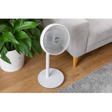 Sencor - Stojanový ventilátor 3D UltraSilent 26W/230V biela + diaľkové ovládanie