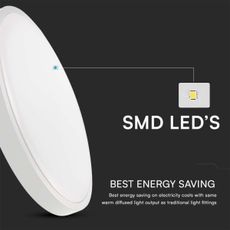 LED Kúpeľňové stropné svietidlo so senzorom LED/18W/230V IP44 4000K pr. 29 cm+DO
