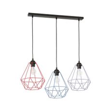 Luster na lanku BASKET 3xE27/60W/230V