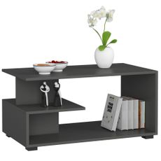 Ak furniture Konferenčný stolík Pin grafitovo šedý
