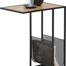 Carryhome PRÍRUČNÝ STOLÍK, čierna, farba duba