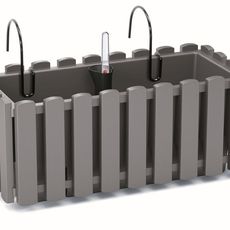 Prosperplast Závesný kvetináč BOARDEE FENCYCASE W sivý, varianta 58 cm