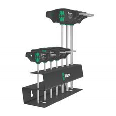 Wera 023456 Skrutkovače T-Profil TX 10 ÷ TX 45 s krížovou rukoväťou typ 467/7 TORX HF Set 2 Funkcia držania (sada 7 dielov)