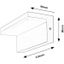 Rabalux 77093 - LED Vonkajšie nástenné svietidlo ZARAGOZA LED/10W/230V IP54 biela
